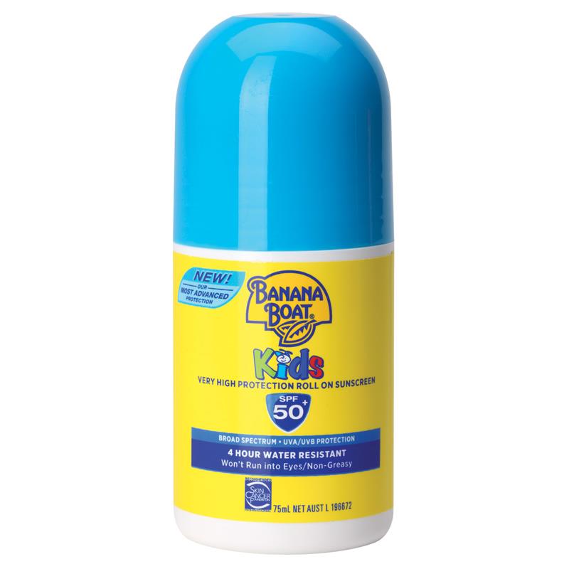 Banana Boat Sunscreen Roll On Kids SPF 50+ 75ml eBay