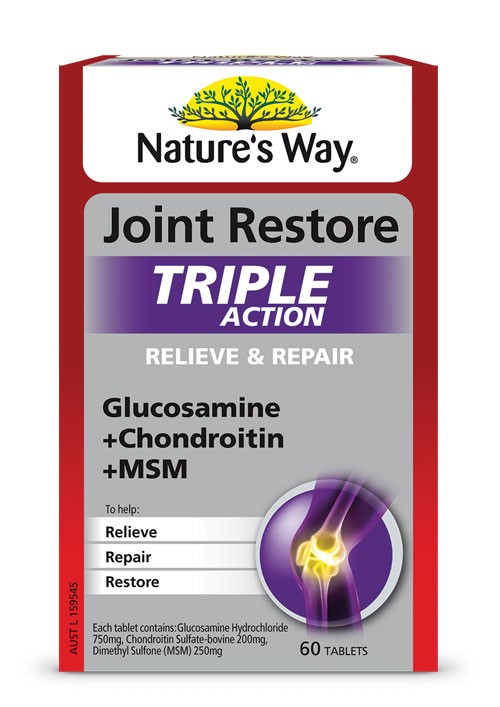 Nature's Way Joint Restore Triple Action 60s Glucosamine, Chondroitin