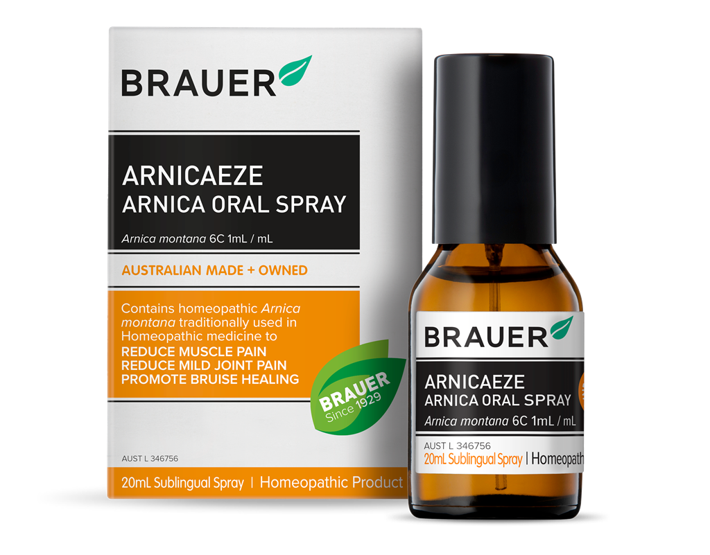 Brauer Arnicaeze Arnica Oral Spray 20ml Reduce Muscle and Joint Pain