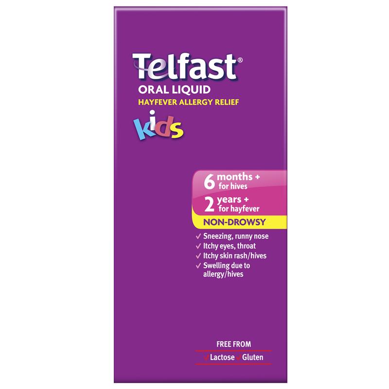 Telfast Hayfever Allergy Relief Kids Antihistamine Liquid NonDrowsy