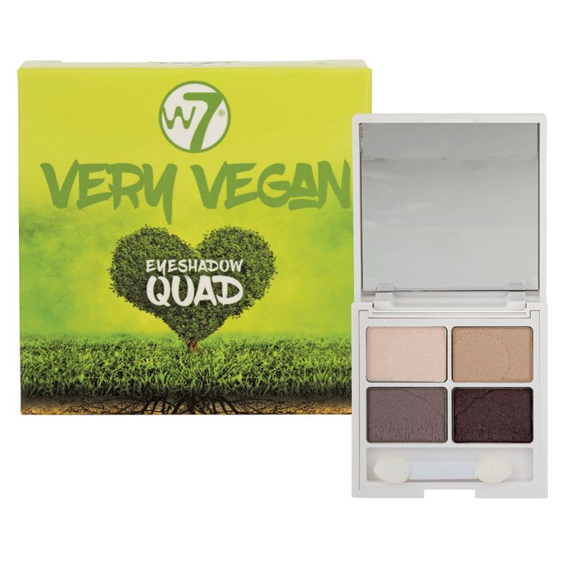 lounge opstrøms uheldigvis W7 Very Vegan Eyeshadow Quads Multicolour On Trends Vegan-friendly | eBay